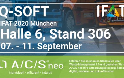 Q-SOFT auf der IFAT 2020